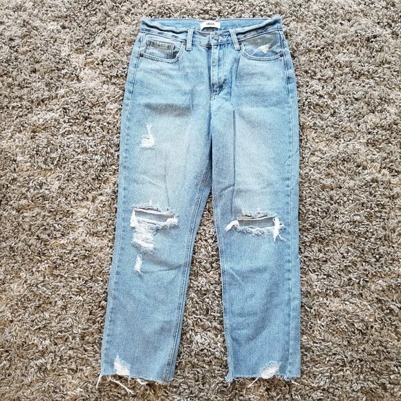 Just Black Denim Isa Hip Hugger Crop Mid Rise Jeans Size 27 - Picture 2 of 11